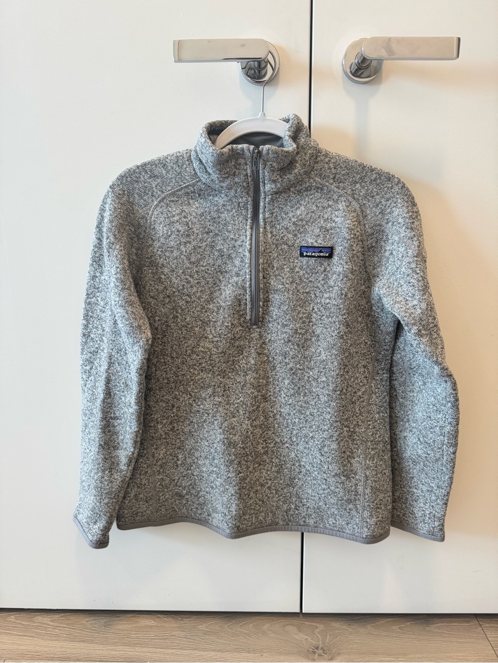 Patagonia Gray Quarter-Zip Fleece Pullover